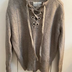 Long sleeve knit sweater